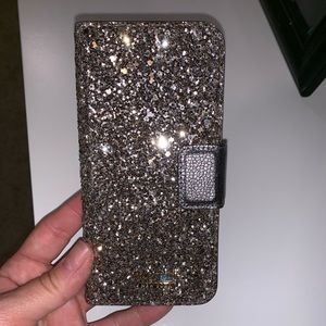 Kate Spade glitter folio case for iPhone 7 & 8